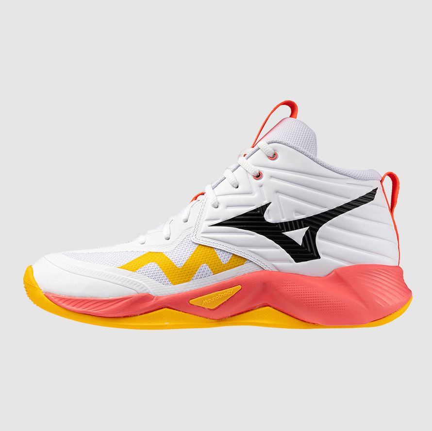 Scarpe pallavolo unisex Mizuno WAVE MOMENTUM PRO MID  bianco - V1GA254501