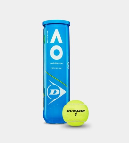 Cartone da 18 tubi Dunlop AUSTRALIAN OPEN - tubi da 4  palline da tennis