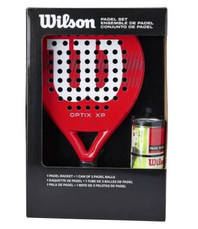 SET RACCHETTA WILSON OPTIX XP + PACCO PALLINE  - WR202110U2